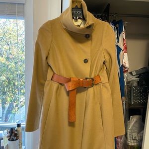 Camel Aritzia wool with cashmere camel coat